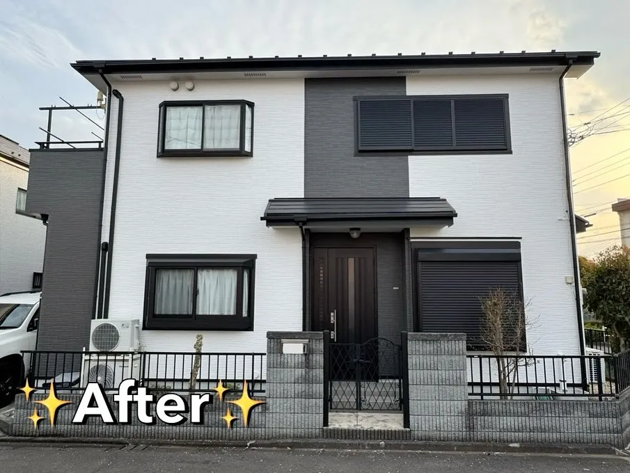 【外壁屋根塗装完工のお知らせ📢Before⇨After】