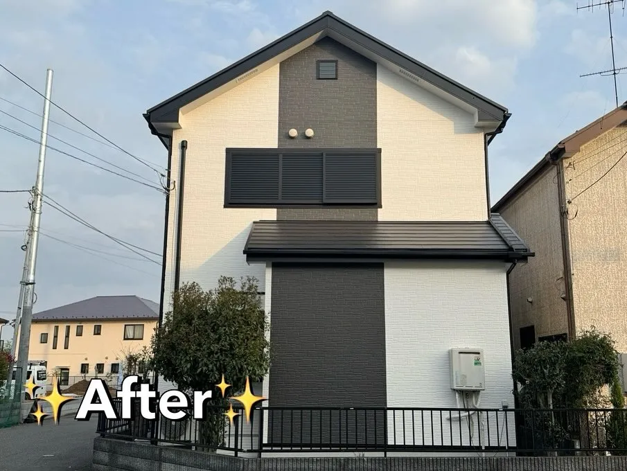 【外壁屋根塗装完工のお知らせ📢Before⇨After】