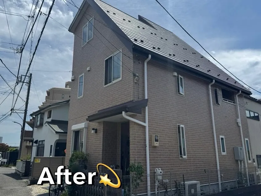 【塗装工事屋根カバー工事完工のお知らせ📢Before⇨Aft...