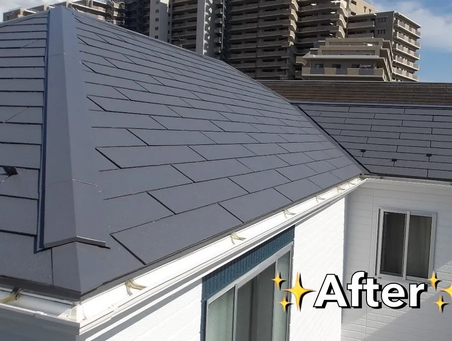 【外壁屋根塗装工事完工のお知らせ📢Before⇨After】