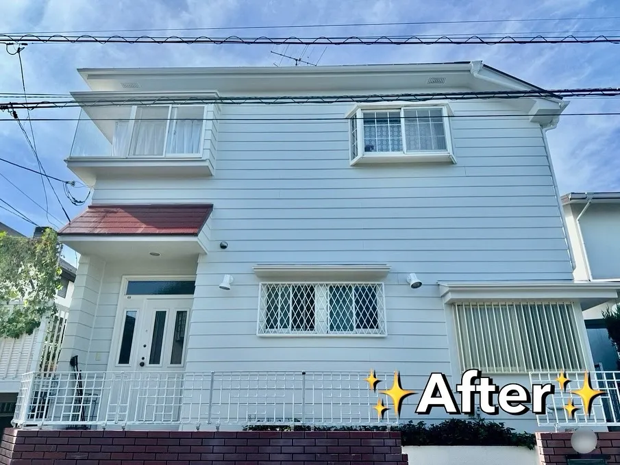 【町田市鶴川K様邸　外壁屋根塗装工事　Before⇨Afte...