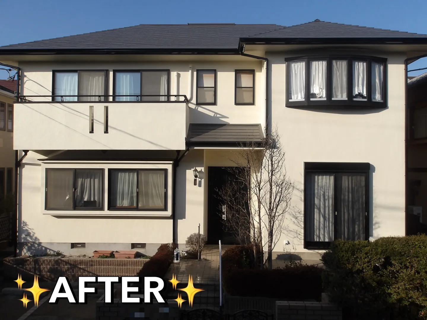 【外壁屋根塗装工事完工のおしらせ💫BEFORE⇨AFTER】