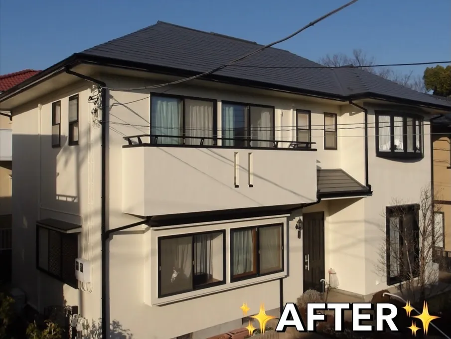 【外壁屋根塗装工事完工のおしらせ💫BEFORE⇨AFTER】
